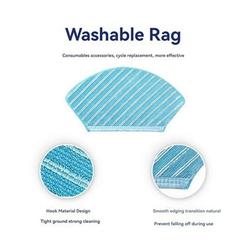 

A74G-For Midea M7 / M7 Pro / M7 Max / Eureka NER700 Vacuum Cleaner Replacement Part Main Side Brush Filter Mop Cloth Kit