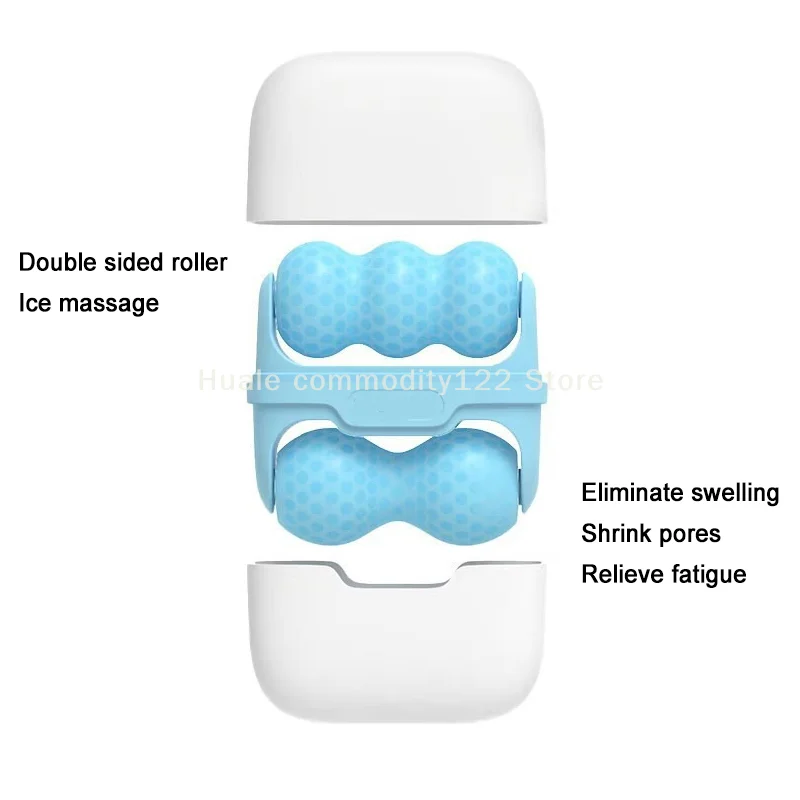 Rol Es Kepala Ganda untuk Wajah Mata Bengkak Migrain Pereda Nyeri Cedera Kecil Rol Pijat Terapi Dingin Wajah Perawatan Kulit