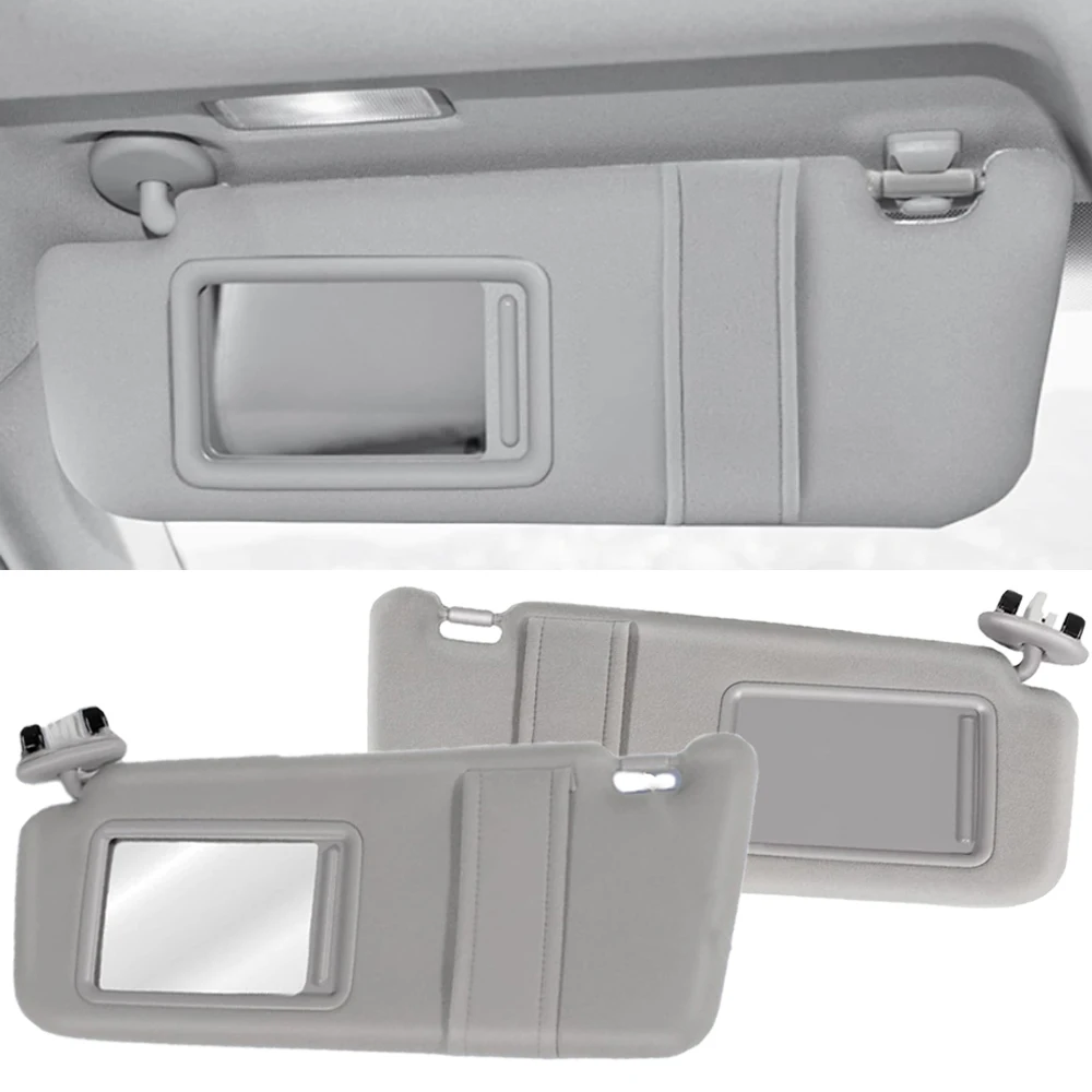 

Car Sun Visor Shade with Mirror Light for Toyota Camry 2007 2008 2009 2010 2011 LHD Gray Beige Car Sun Shield 74320-06780-B0