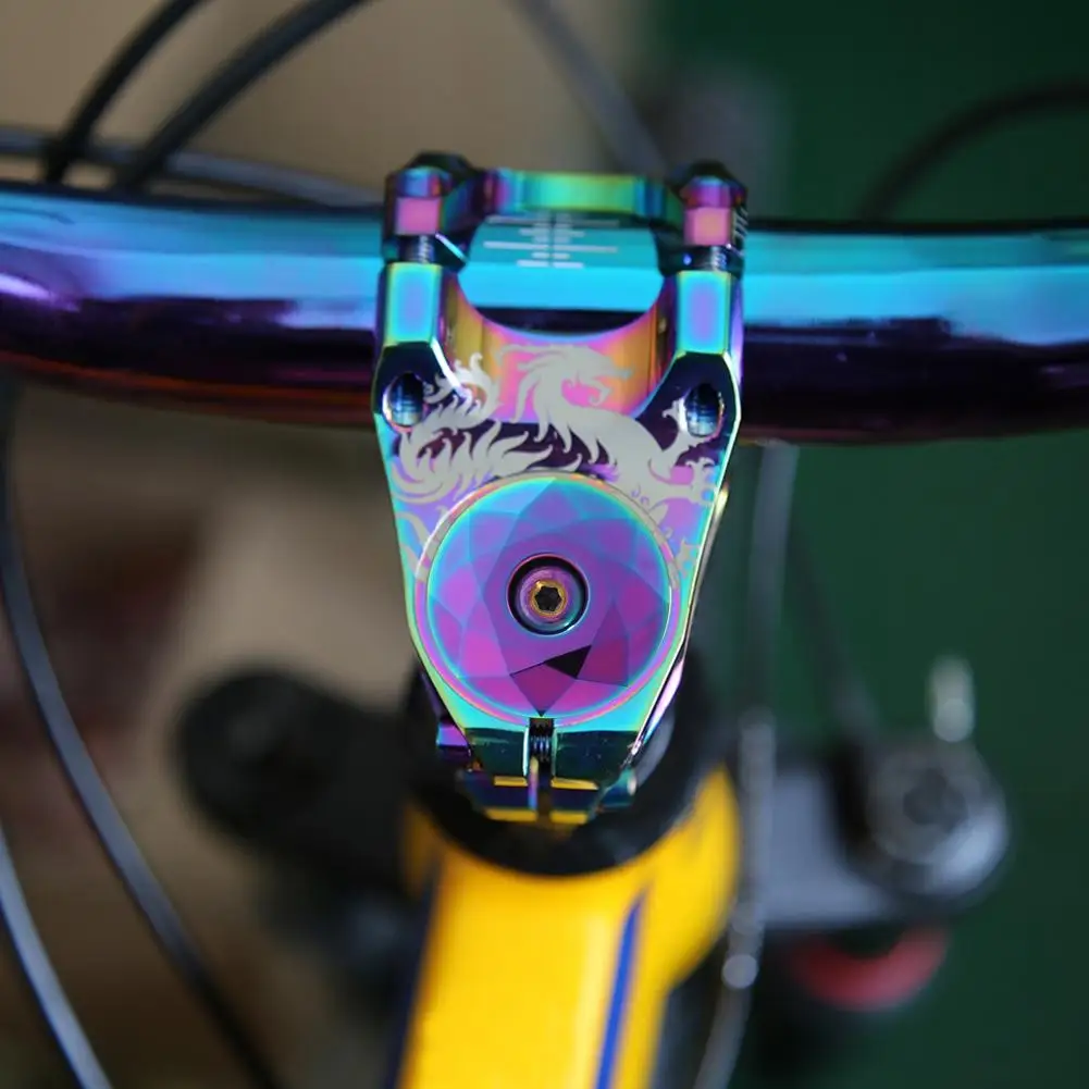 

1-1/8 inch Colorful Bike Stem Top Cap Mountain Bicycle Headset Cap Cover with Bolt Burnt Blue Bicycle Accessories
