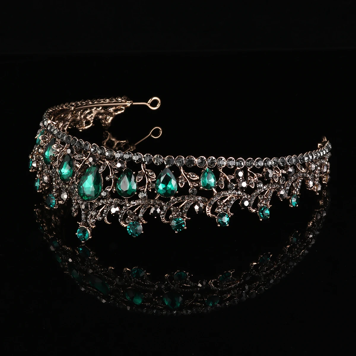 

Bride Headwrap Accessories Elegant Tiara Women Crystal Tiaras Banquet Parties Wedding Engagement Bride Headwrap Hoops