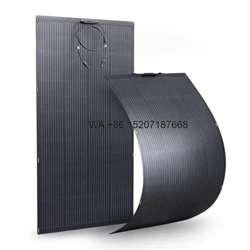 Wmwmnu for OEM 240W Flexible Solar Panel Monocrystalline Lightweight Bendable Solar Module for RV Camper Marine Roof