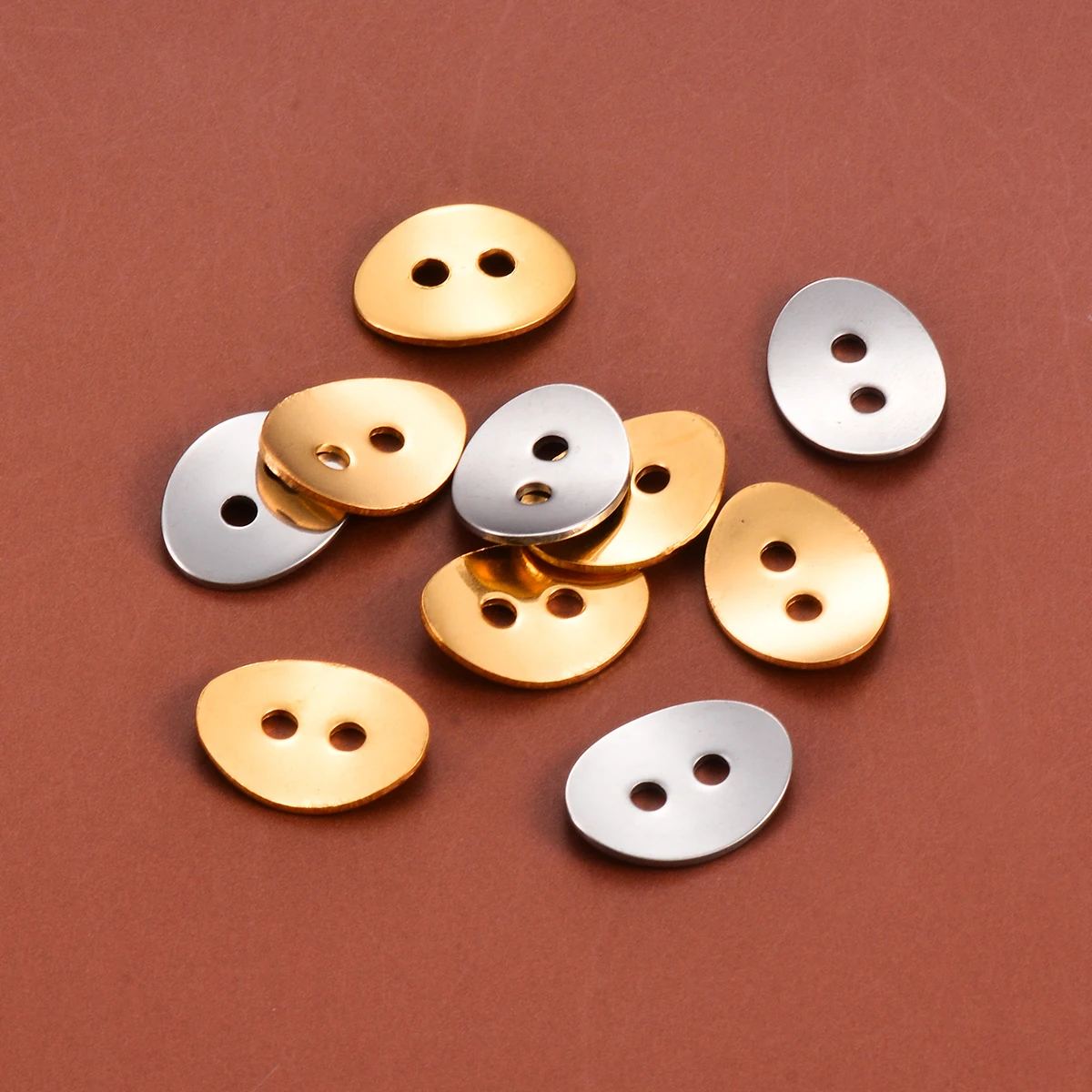 

10Pcs Stainless Steel Jewelry Making for Bracelet Clasp Connectors Button Snaps Bracelet Clasps for necklaces, bangle findings