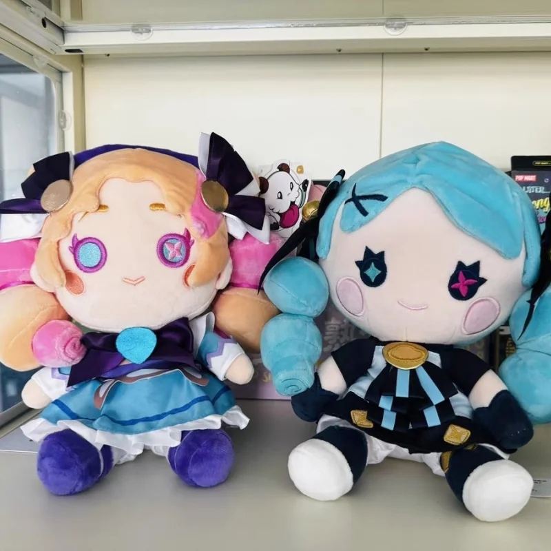 

28cm Geniune League Of Legends Coffee Sweetheart Gwen Anime Figure Plush Action Cotton Soft Plushine Collect Room Decor Gift Toy