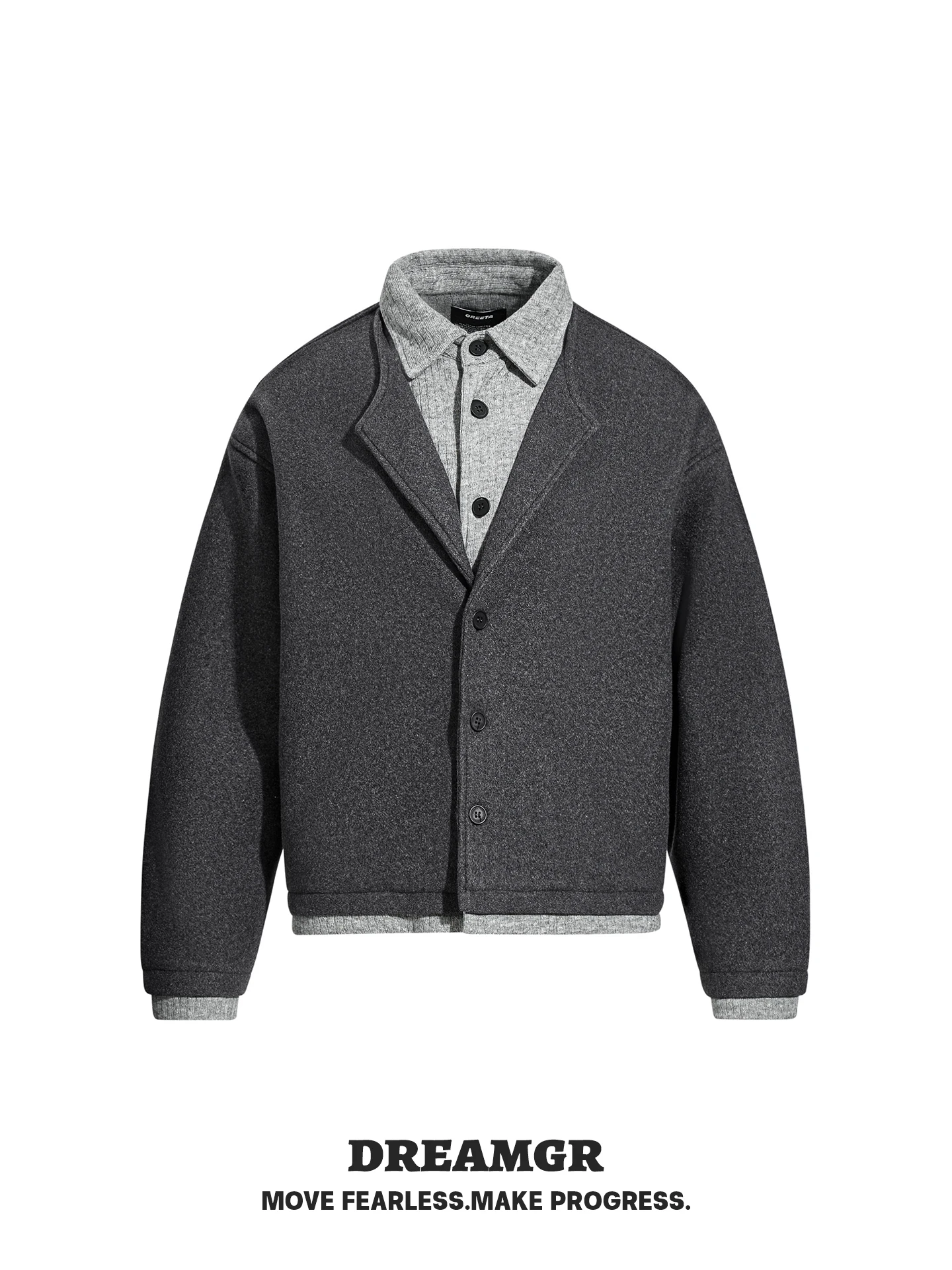 

American Retro Plaid Loose Fit Jaet Collared Outerwear ex Slimming Versatile Autumn Winter Polyester Youth Faion