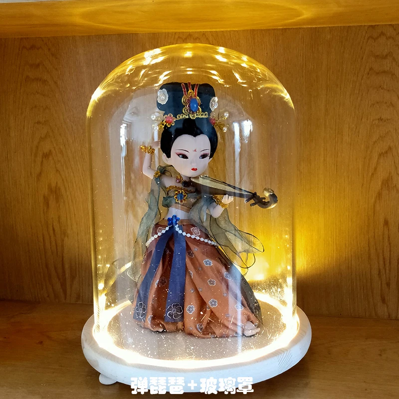 22cm Kawaii Meets Dunhuang Flying Sky Silk Doll Cultural And Creative Center Crafts Tang Ren Fang Boutique Resin Figure Decorati