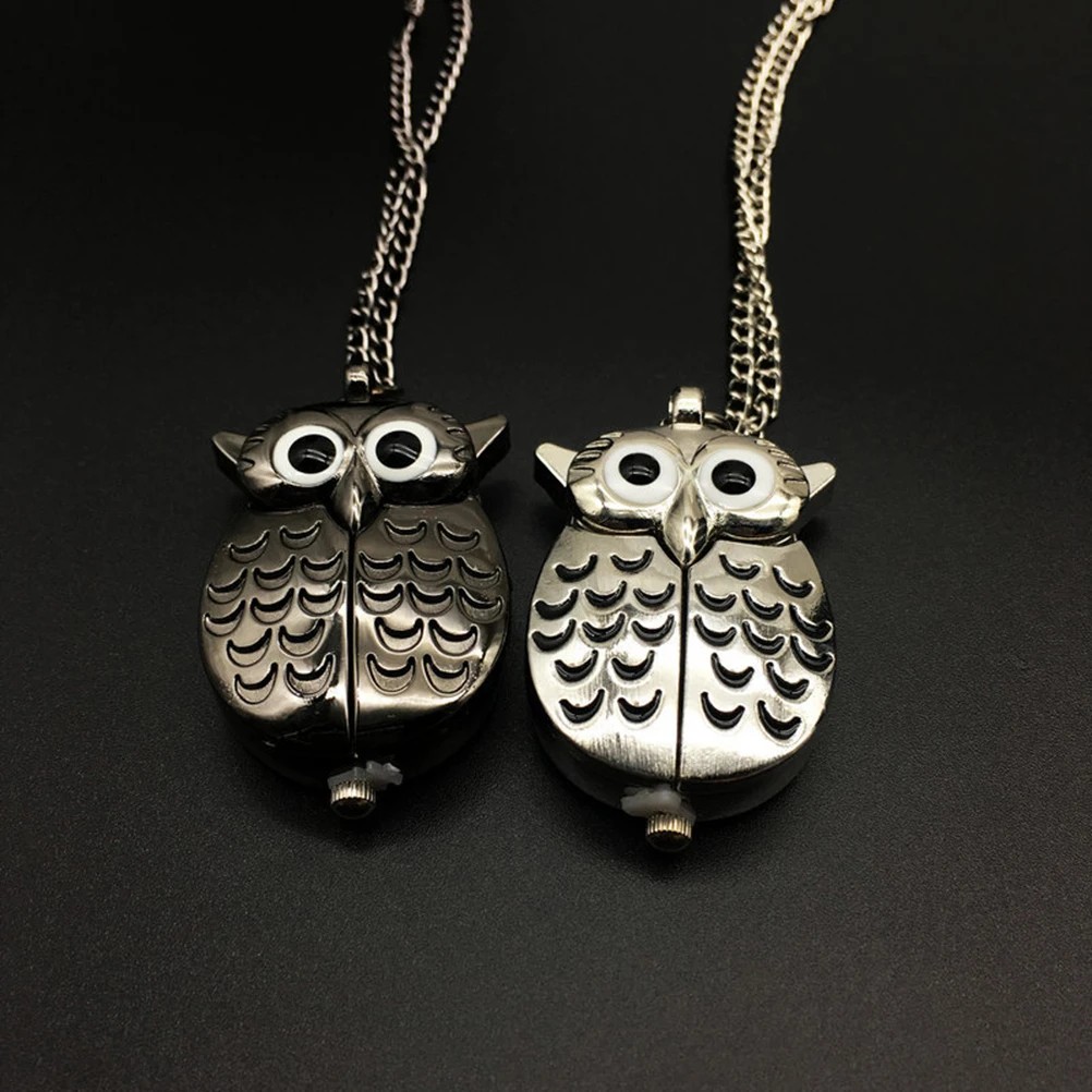 

Pocket Watch Owl Vintage High Quality Watches for Men Silver Decorative Student