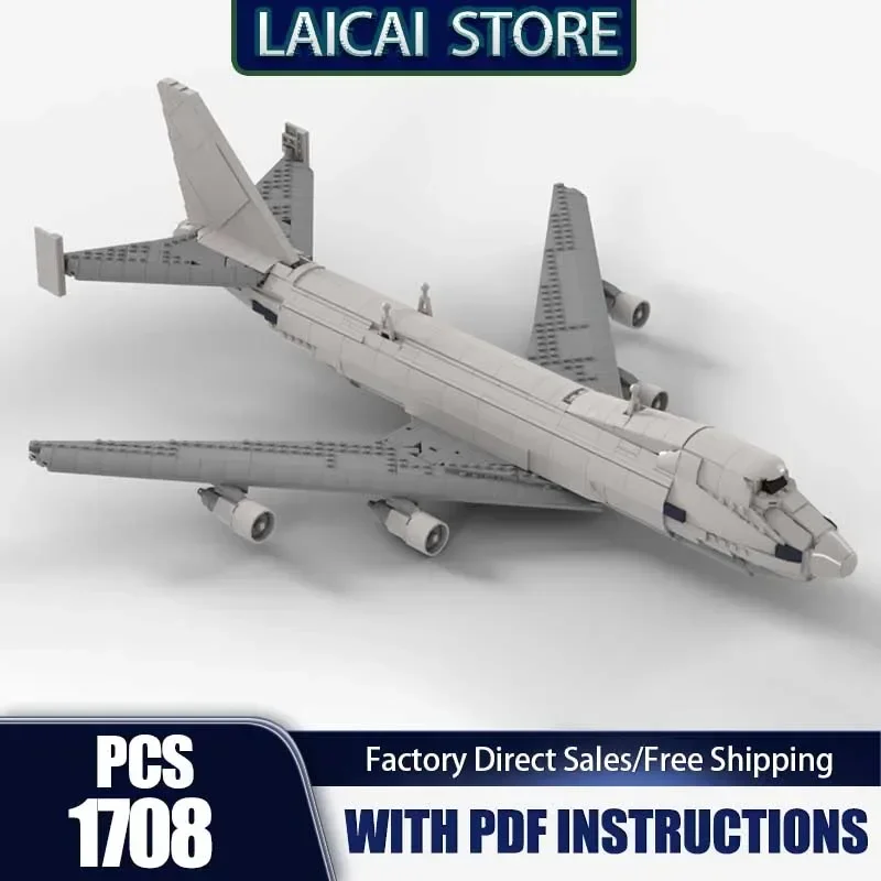 

Модель истребителя Moc, строительные кирпичи 10360 Boeing 747, SCA, горизонтальный стабилизатор, технология здания, модульный блок, игрушка, праздничные подарки