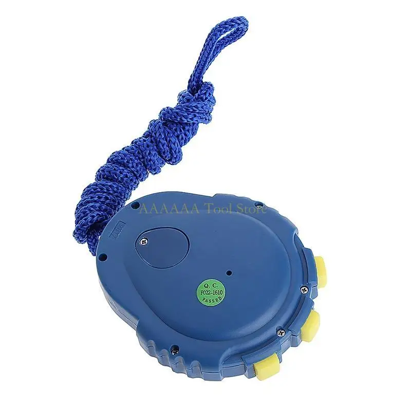 A2BE Handheld Digital LCD Sports Stopwatch Chronograph Counter Timer pour W / Strap