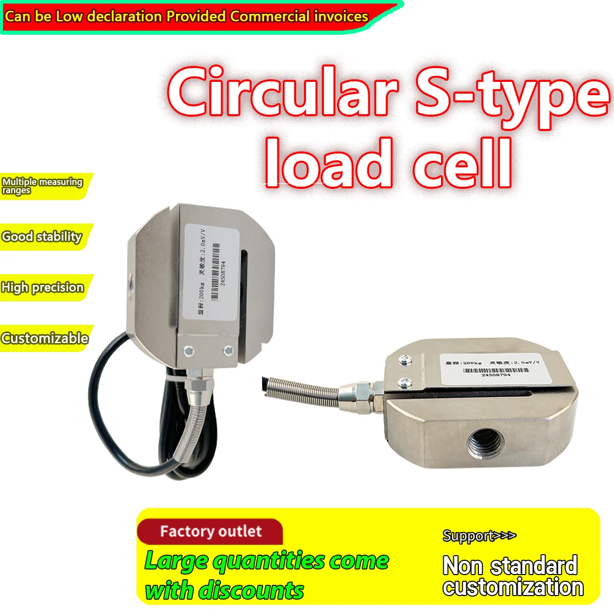 Hochpräziser Tensionsensor, S-Typ Wägezelle mit Digitalanzeige für Hebekran-Steuerung