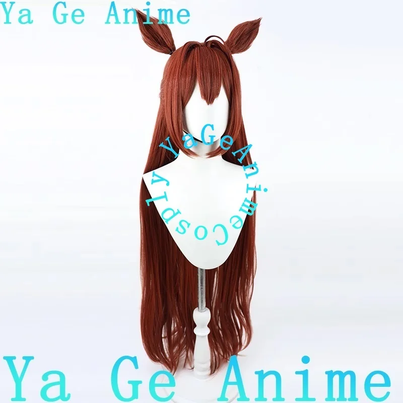 أوما موسومي بريتي ديربي دايوا القرمزي بطاقة عيد الميلاد نمط الشعر الطويل شعر مستعار تأثيري سباق الخيل فتاة لعبة عرض الواقع الشخصية