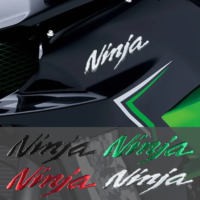 ملحقات الدراجة النارية ثلاثية الأبعاد شعار شارة ملصق مائي عجلة الخزان ملصق نينجا للنينجا 250R 300R ZX6R 636 ZX10R Z800 Z1000 ZX7R 9R ZX12R