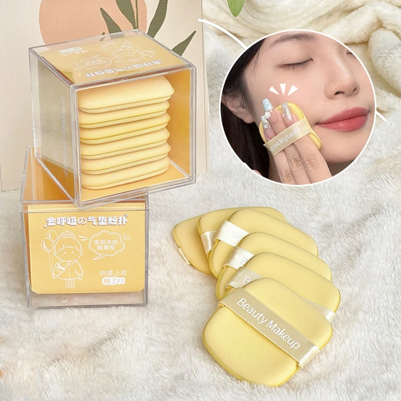 GECOMO 버터 비스킷 듀얼 유즈 쿠션 퍼프 - 부드럽고 매끄러운 마감으로 습식 또는 건식 사용에 적합한 벨벳 같은 부드러움