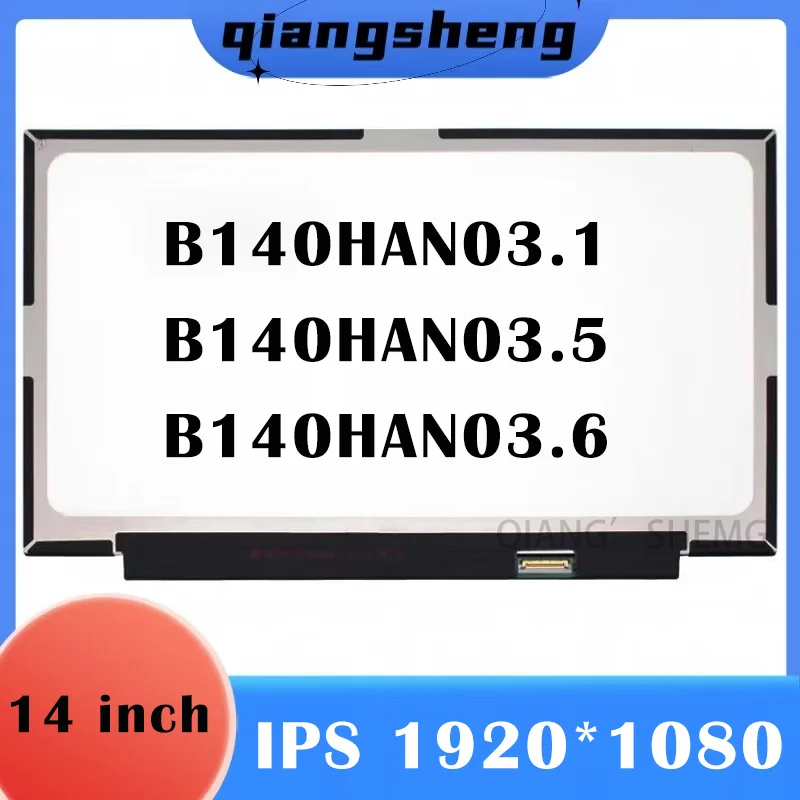 

For Lenovo ThinkPad X1 Carbon 5th 6th Gen LCD Screen B140HAN03.1 B140HAN03.5 B140HAN03.6 72% NTSC 1920x1080 30Pins Display Panel