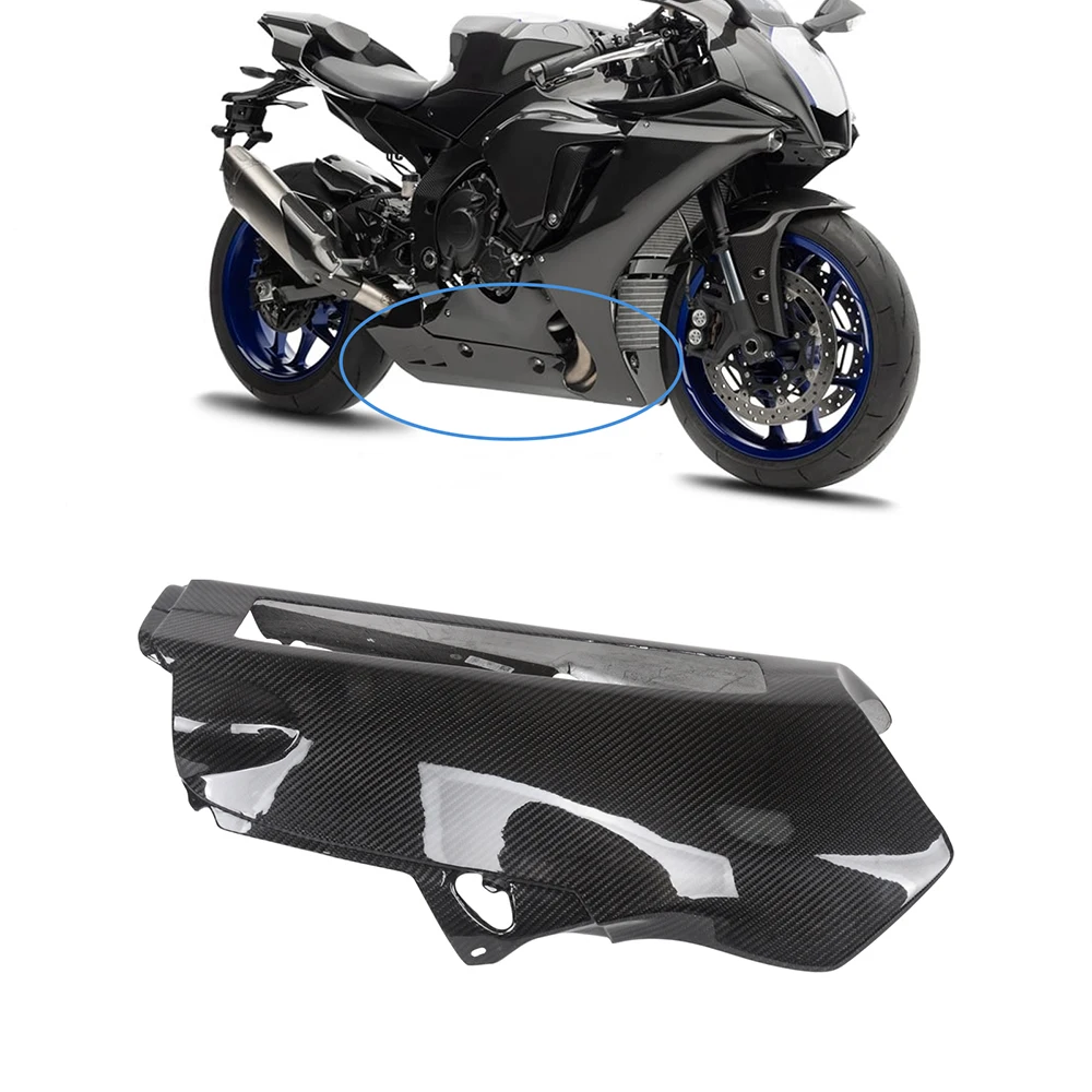 For Yamaha R1 2020+ Motorcycle 100% Carbon Fiber Lower Engine Belly Pan Bottom Protection Modification Accessories Fairing