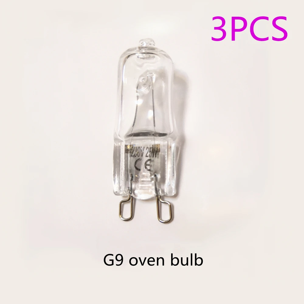 Ampoule de four G9 220V 40w 60w, 3 pièces, g9 110v 25w, g9 110v 40w, ampoule de four g9 110v 60w g9 