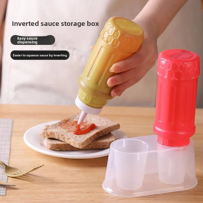 

Inverted Kitchen Storage Ra Sauce Condiment Organizer Vinegar Ketchup Bottle Base Stand Countertop Storage Modern Simple Pl...