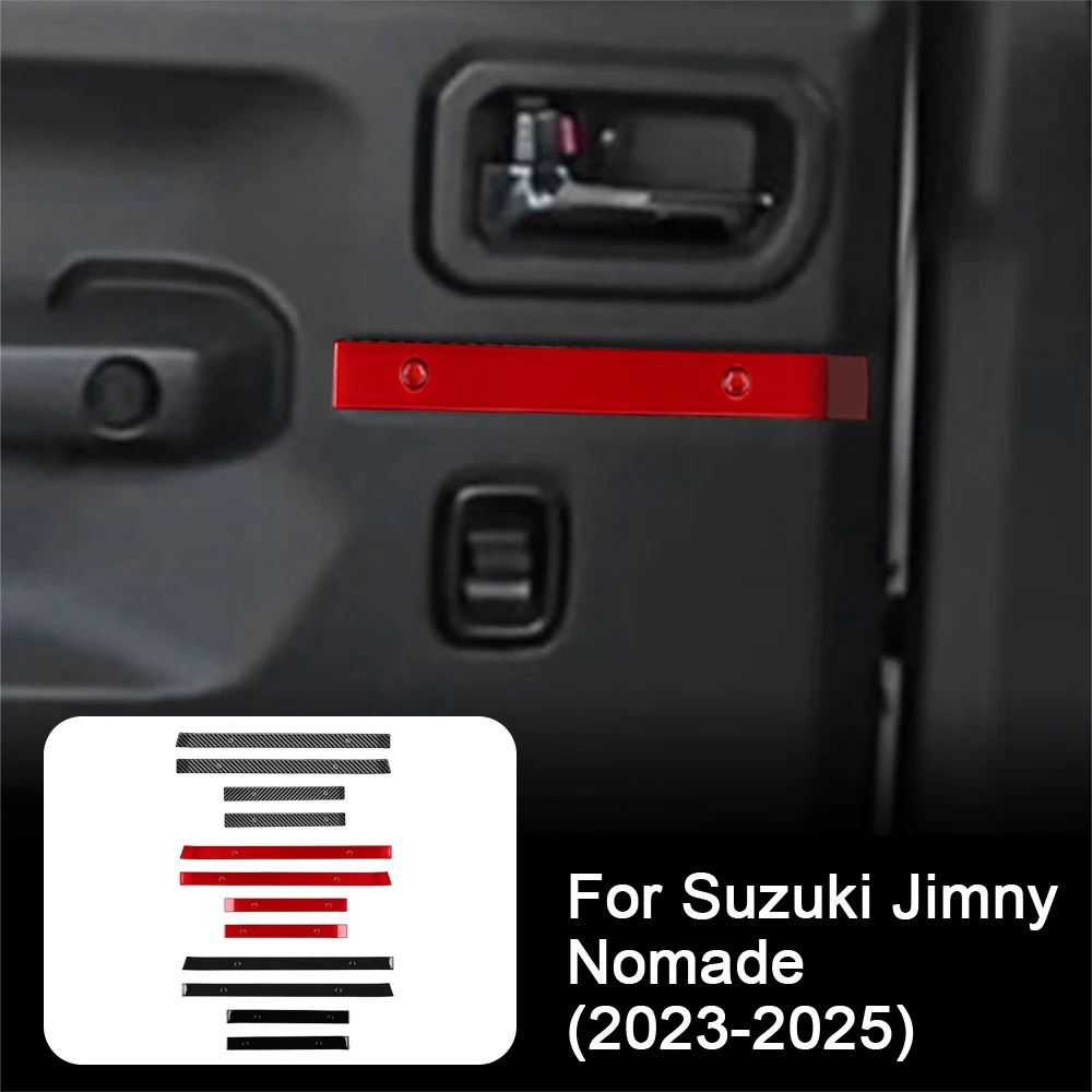 

Декоративная накладка на дверную панель из АБС-пластика для Suzuki Jimny Nomade 2023 2024 2025, 5-дверная, для интерьера, декоративная полоса, отделка салона, модификация автомобиля