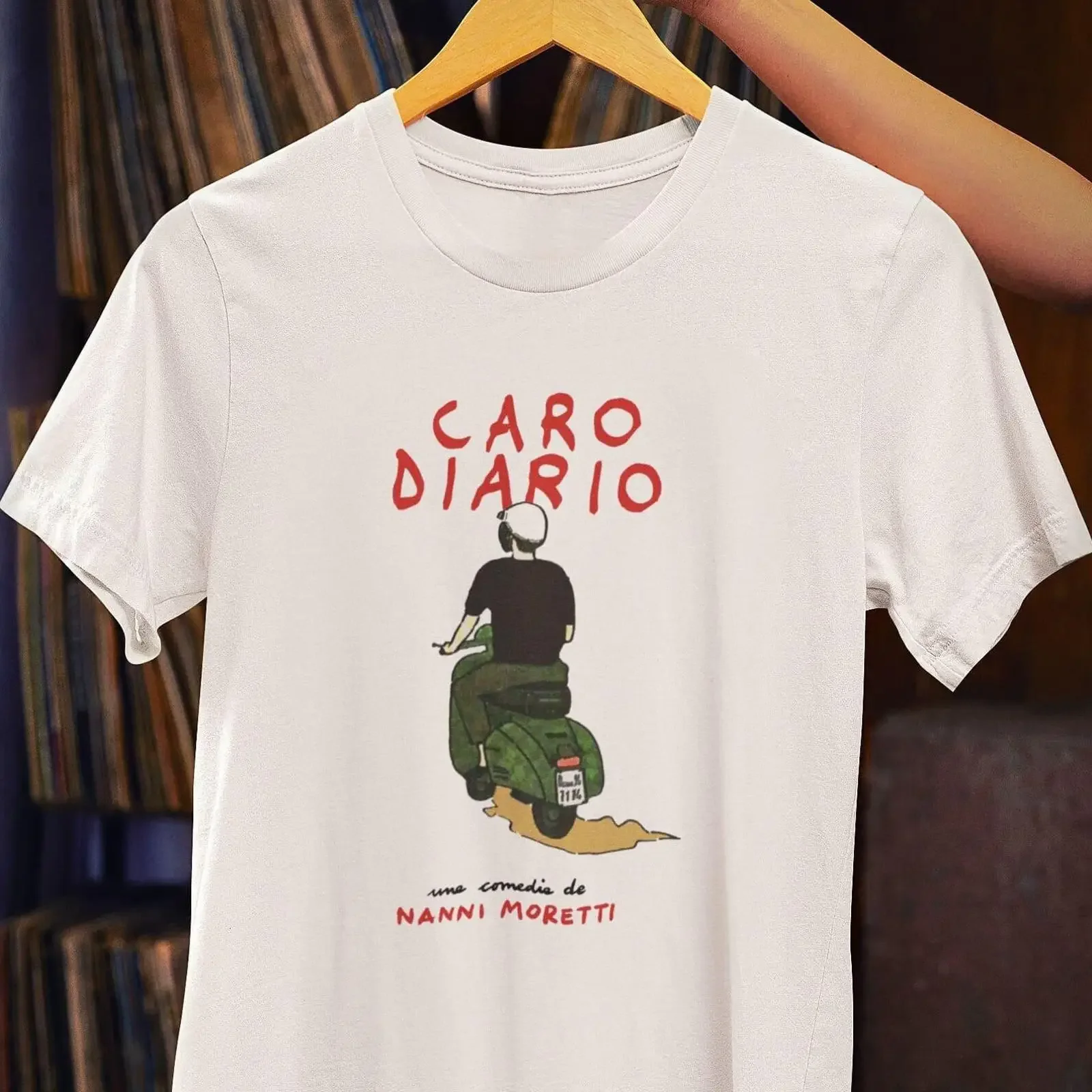 Caro Diario T shirt Nanni Moretti Italian Film vintage Washed Soft Casual Comfortable Stretched homme fashion streetwear