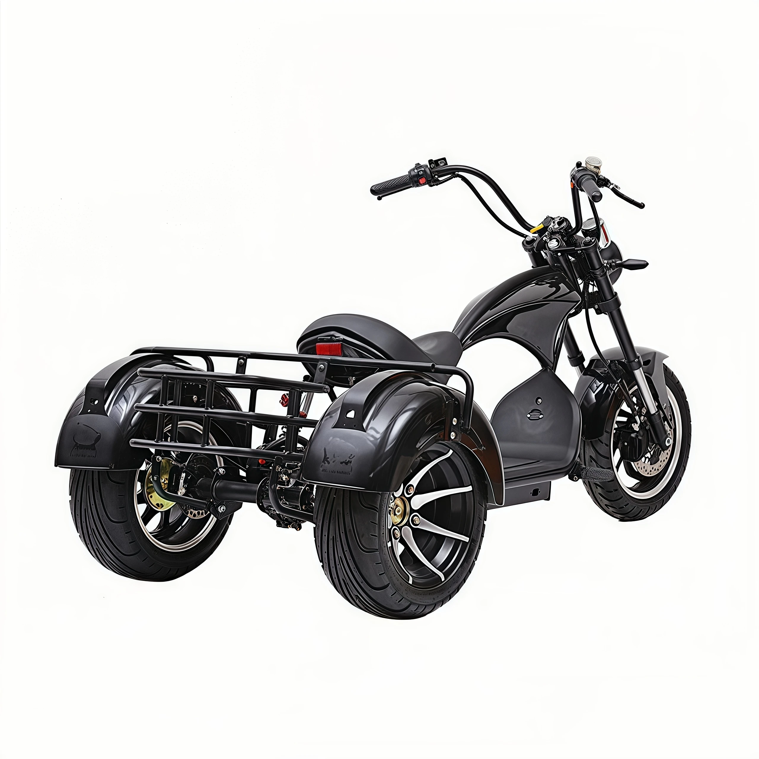 Suitable for 1500W 40Ah lithium battery smart foldable waterproof electric scooter 55 km/h maximum speed 3-wheel golf scooter