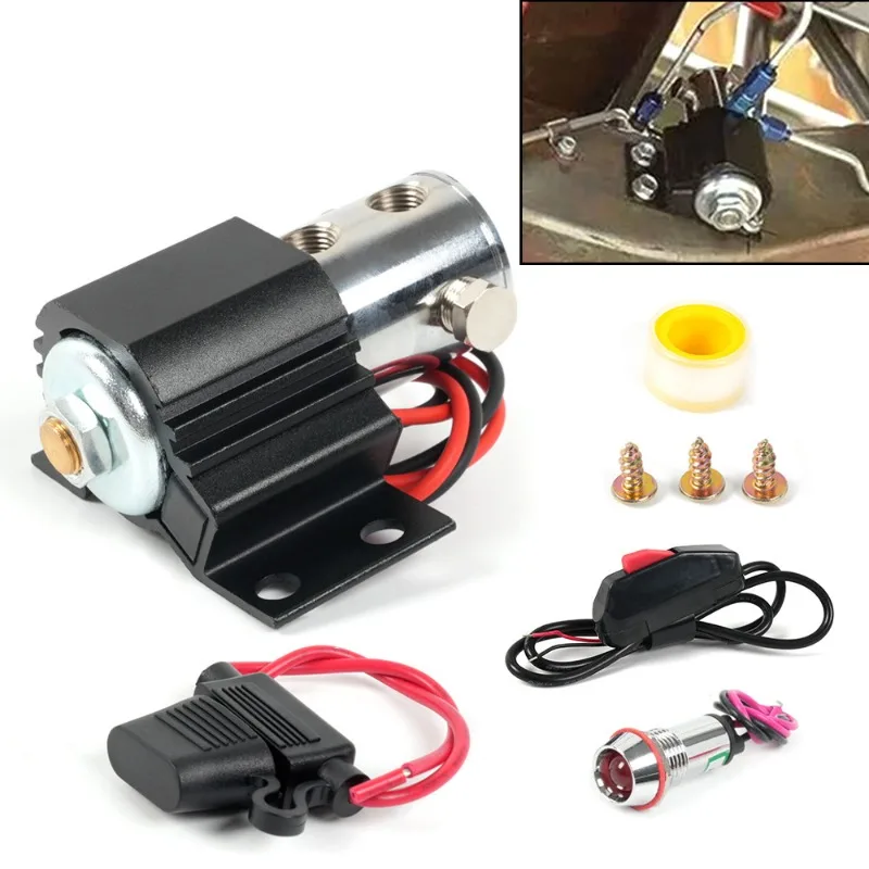 For Tire Locker Automotive Retrofit Line Lock Burned Tire Solenoid Brake Valve Front Brake Line Lock Kit