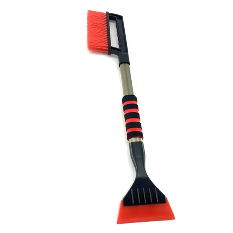 

Выдвижная щетка для снега и скребок для льда для лобового стекла автомобиля, эргономичная пенопластовая ручка, инструмент для удаления снега, щетка для очистки снега