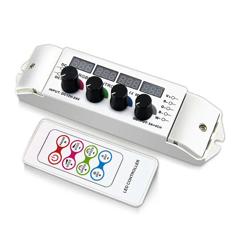 

A02M-DC12V-DC24V Выход RGB RGBW Led 5050 3528 Контроллер лент RF Дистанционная ручка Диммер