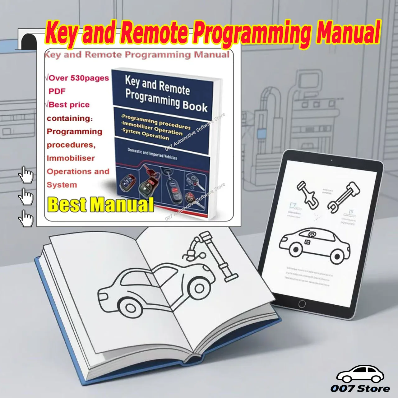 

Key And Remote Programming Manual Guide for Locksmith Professionals - Immobilizer System Operations And Repair Manual