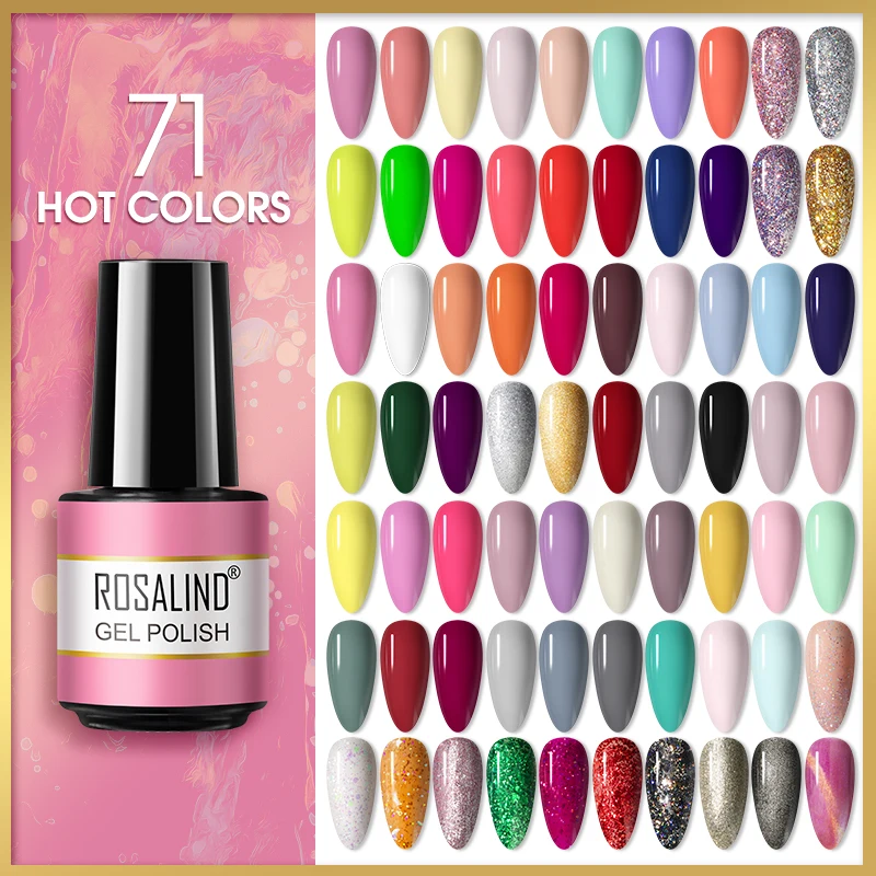 ROSALIND Cat Eye Series Nail Gel Polish 7ML Nail Art Design Manicure Semi Permanent 3D 9D Gel Hybrid Varnish Need Magnet Stick