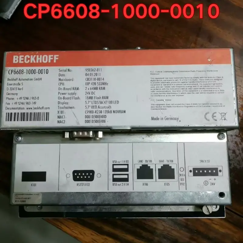 Second-hand CP6608-1000-0010 intelligent controller function test is normal The latest quotation in 2026