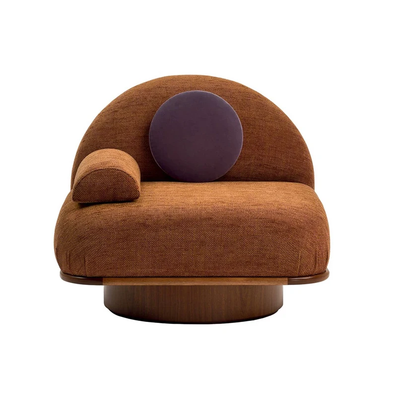 

Luxury living room furniture, sofa fabric, linen fabric, modern single sofa leisure