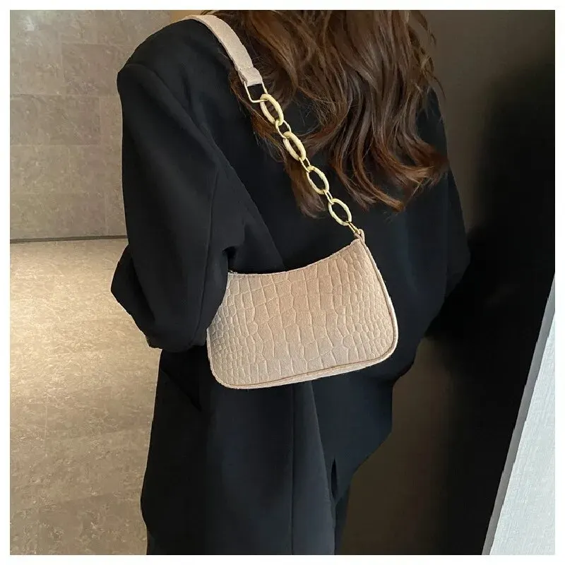 Lady Felt Armpit Design Luxury Tote Released Fashion Ladies Handbag Under Crescent Small Square Bag