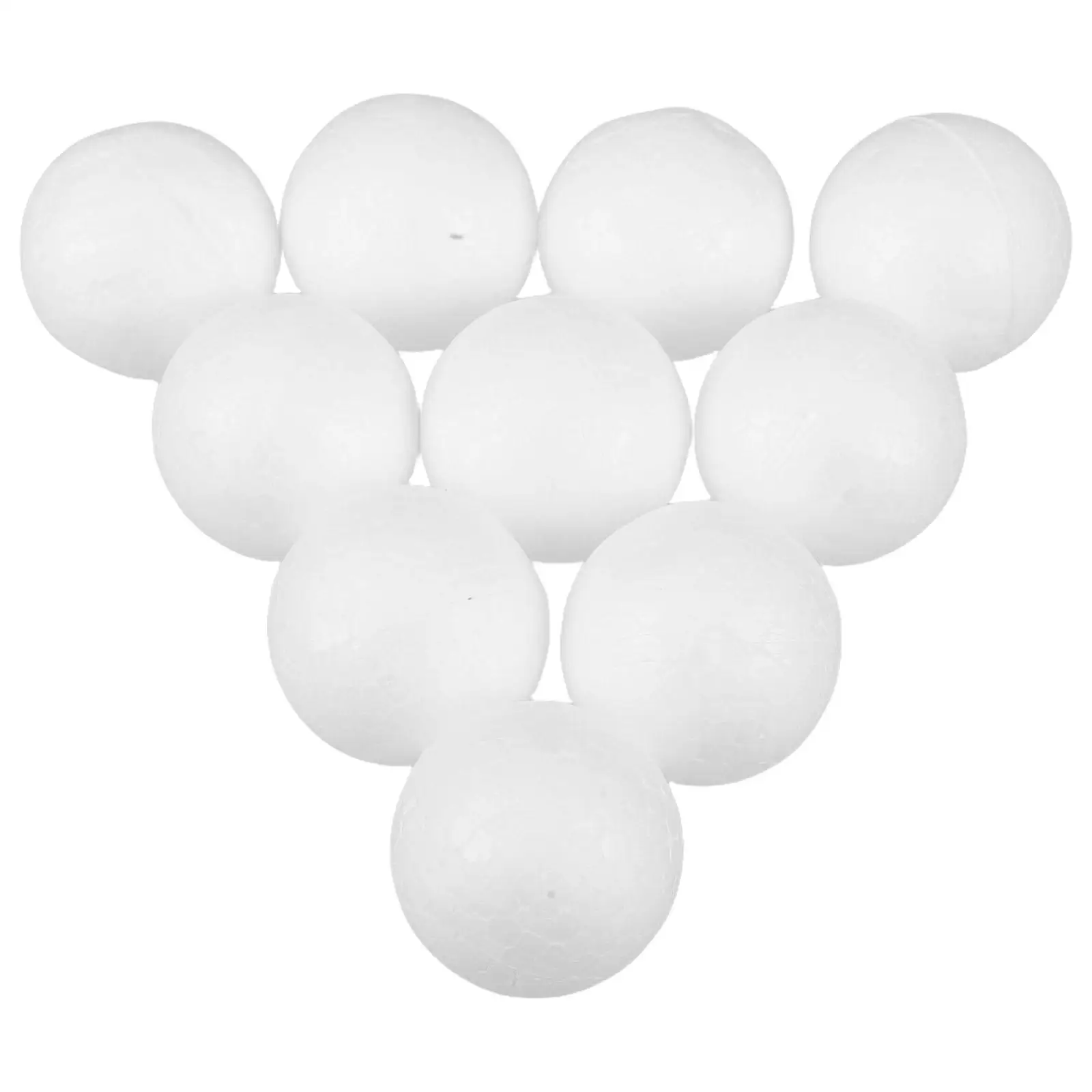10 Pcs Balls 4cm White Polystyrene Foam Solid Spheres for DIY Tree Solid Ball Christmas Balls Ornaments Decoration