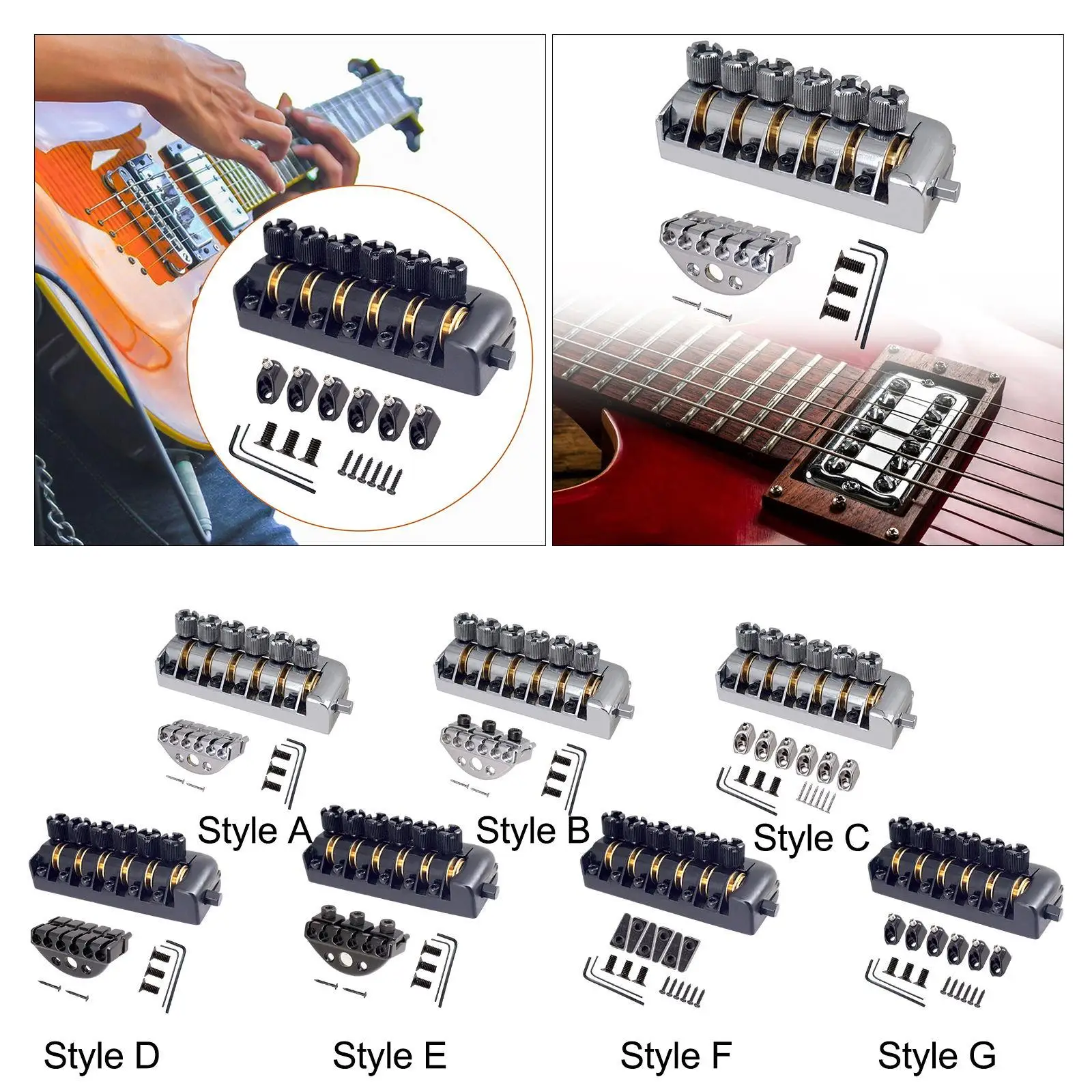 

Electric Guitar Bridge Tailpiece for Headless Electric Guitar Accessories