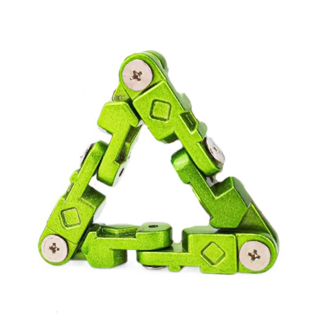 

Aluminum Alloy Infinite Flip Chain Fidget Toys Flexibility Unlimited Flip Metal Chain Flippable Toy Portable Manual
