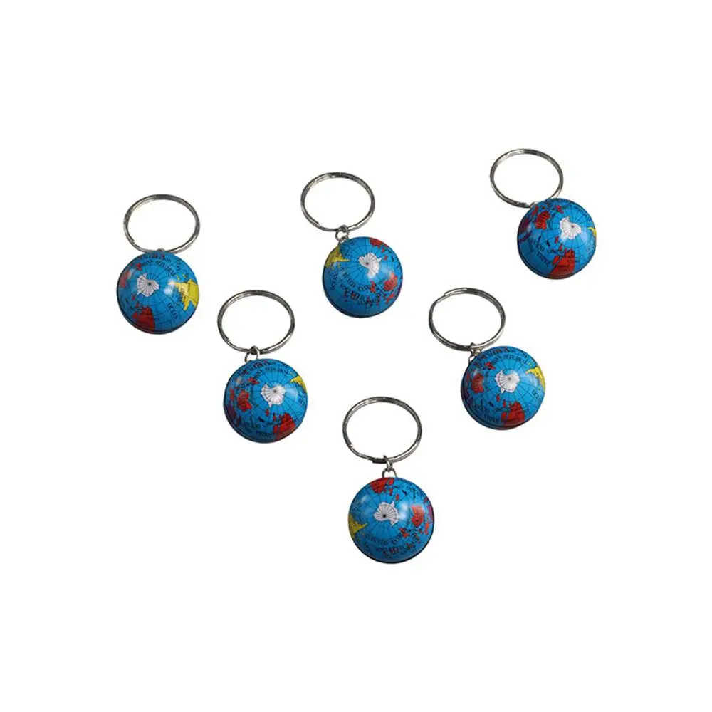 Newest Globe Keychains Geography Mini Earth World Key Pendant Handmade Planet Earth Planet Keyring Hanging Pendat