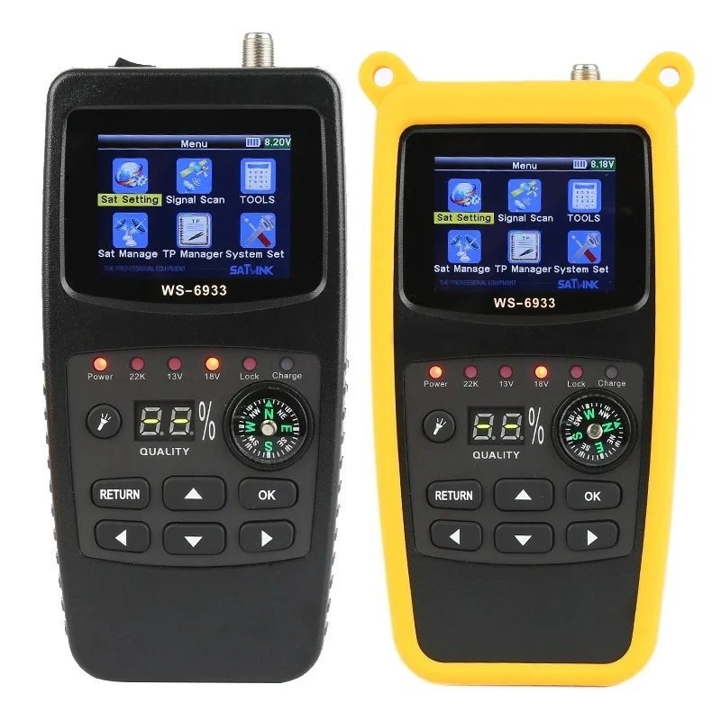 WS-6933 DVB-S2 FTA CKU Band Digital SatelliteFinder Meter WS6933 vs GT MEDIA V8 Finder 2