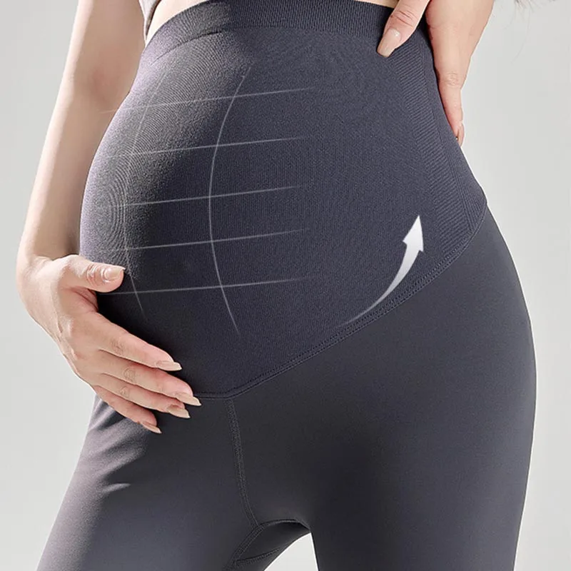 Pregnancy Carrier Pants Leggings Skinny Maternity Clothes for Pregnant Women Belly Support Knitted Leggins Body Shaper Trousers