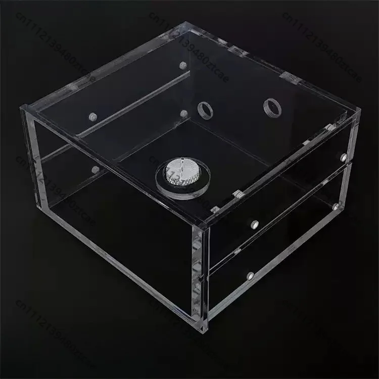 Fully Transparent Acrylic Double Optical Drive Position Water Tank Kit Large‑Capacity Empty Storage Reservoir