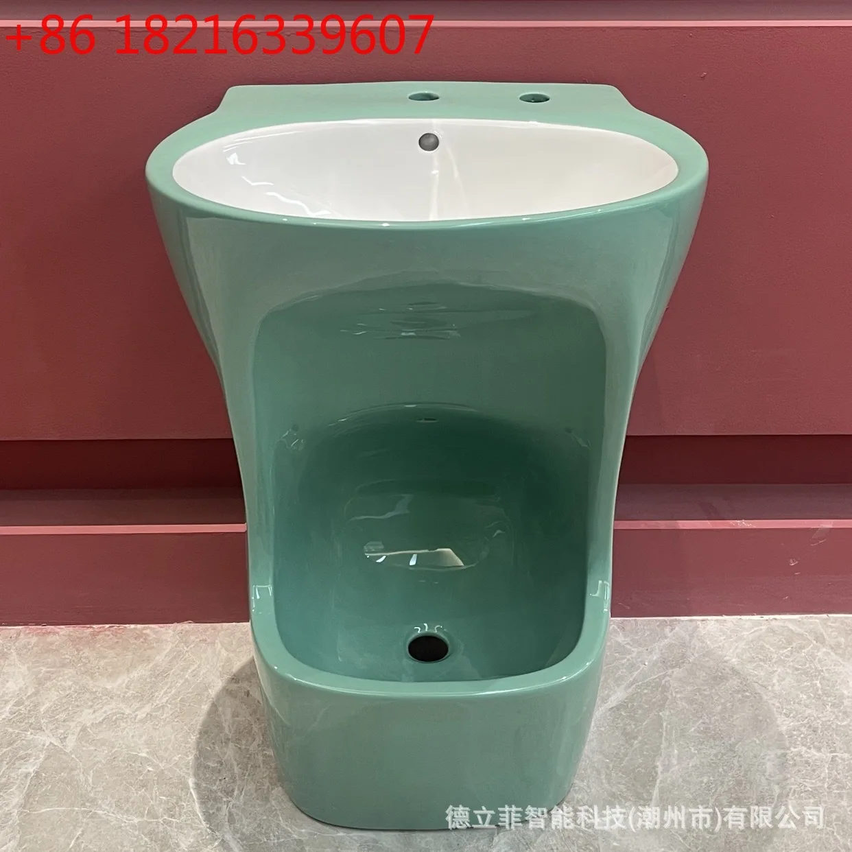 

Indoor and outdoor hot-selling foot basins, ceramic complete wash basins, bathroom column basins, one-piece.