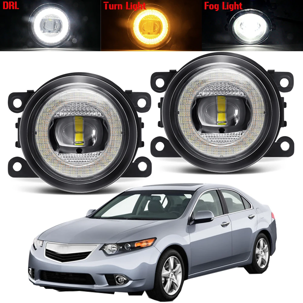 

2 Pieces Car LED Fog Light Assembly 30W Angel Eye Fog Turn Signal Daytime Running Lamp DRL 12V For Acura TSX 2011 2012 2013 2014