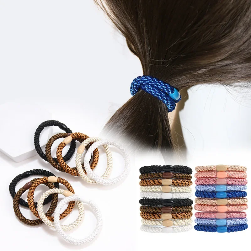 Hair Ties No Damage 10/15PCS Ponytail Holders Elastic Hair Ties for Thick Hair Bands for Women Girls's Braided