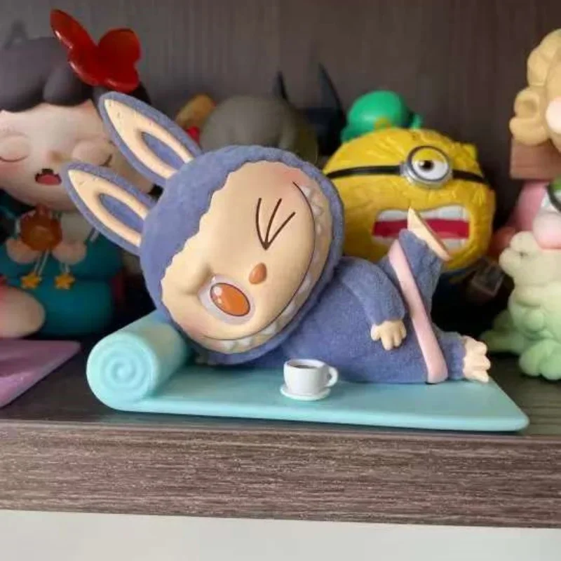 

POP MART THE MONSTERS Lazy Yoga Series Подлинная игрушка Kawaii Аниме Фигурка Caixa Caja Сюрприз Mystery Box Куклы Подарок для девочек