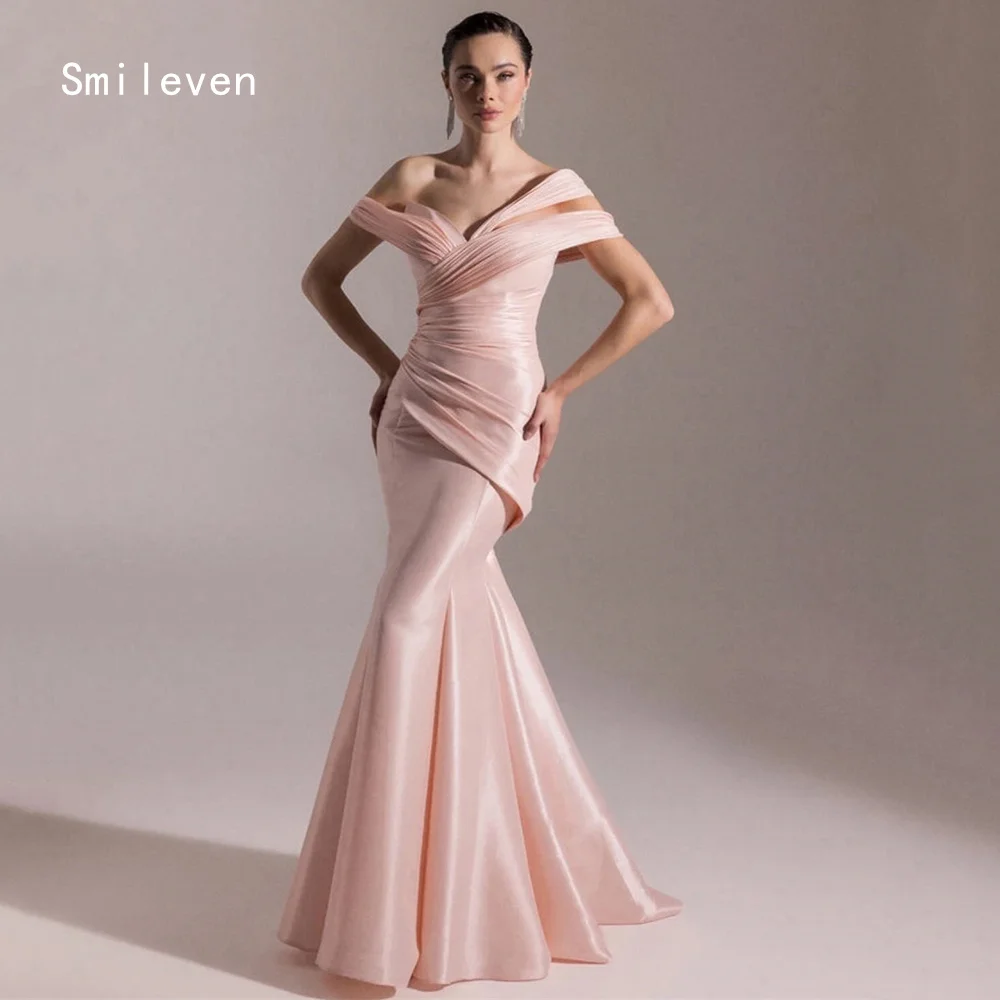 

Smileven Luxury Pleat Mermaid Prom Dress Moist Off The Shoulder Party Gowns Sweetheart Formal Occassion Dress Customized 2026