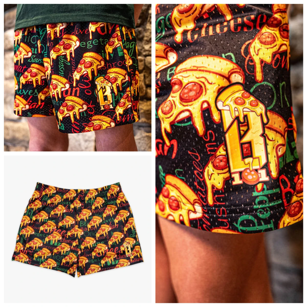 

2025 Summer Hot Sale Adult Fashion Trend Sports Loose Quick Dry Loose Mesh Ice Cream Shorts Fitness Sports Polyester M-4XL Teen