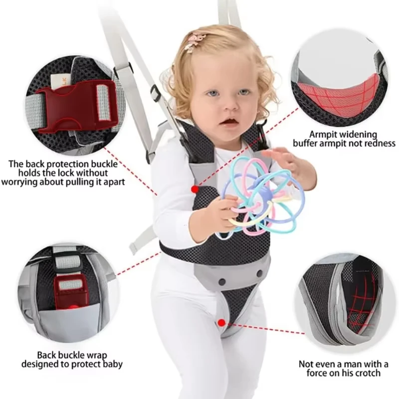 Toddler Walking Harness Baby Walker Helper | Handheld Kids Harness Protective Activity Walker Adjustable Standing Up Walking