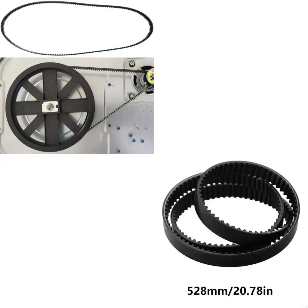 Replacement Drive Belt 176 Teeth Breadmaker Conveyor Belts 528mm Bread Machine Belts Rubber Texture for Bread Machines