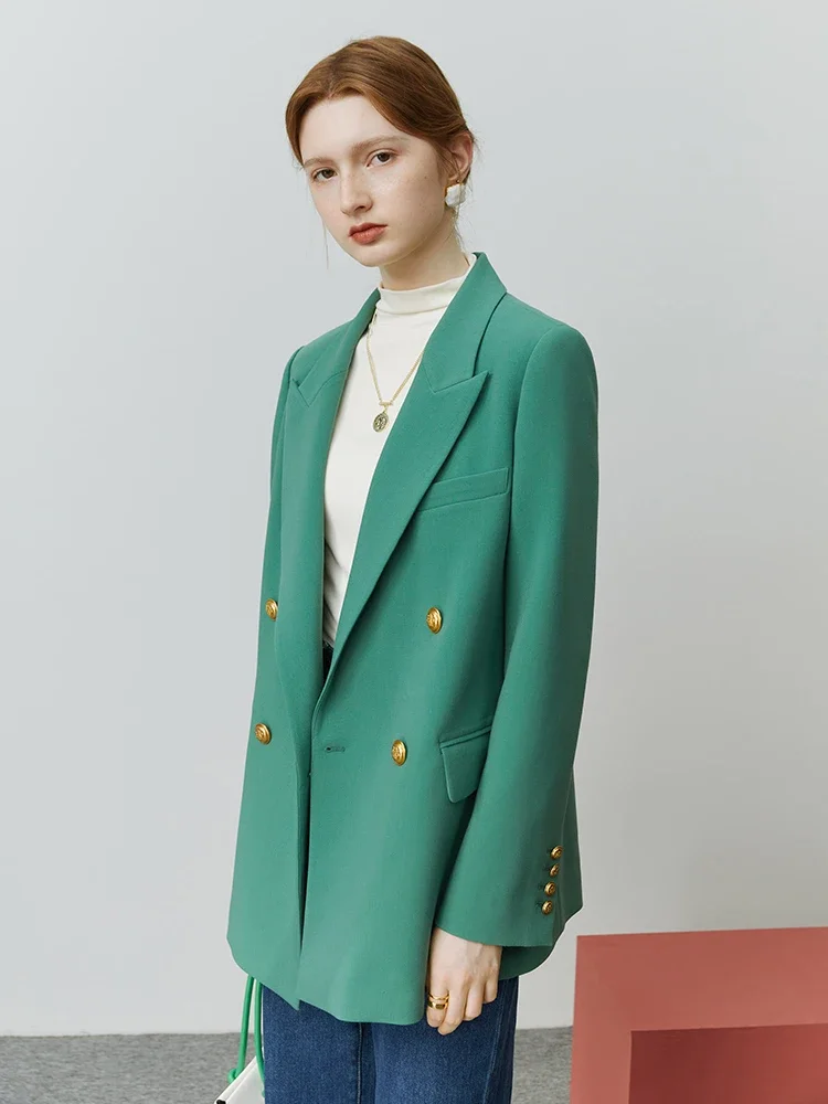 FSLE-Blazer Classique Trempé pour Femme, Veste de Bureau Élégante, Décontractée, à la Mode, Collection Automne 2022