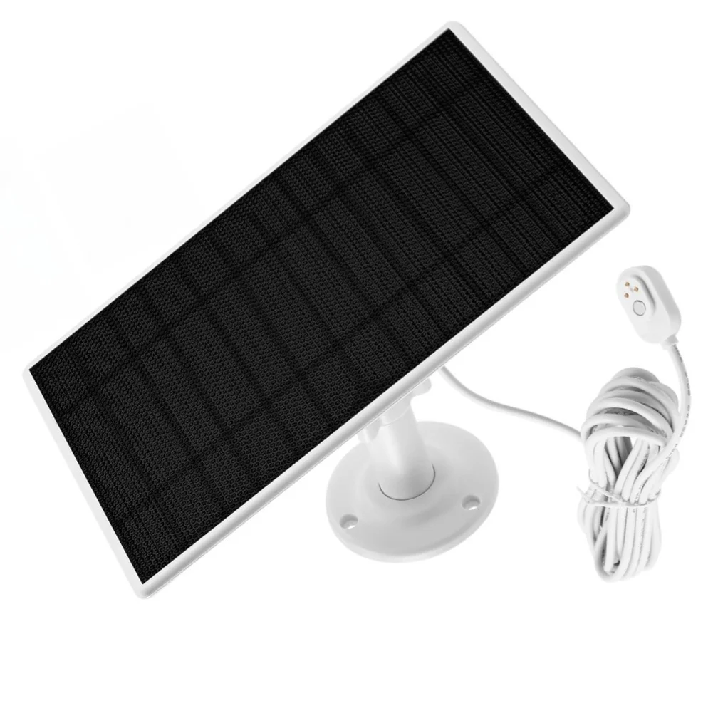 Sustainable For Solar Energy 5W Solar Panel For Security Camera 4 Meter Cable Extended Reach Optimal Sun Exposure For Arlo