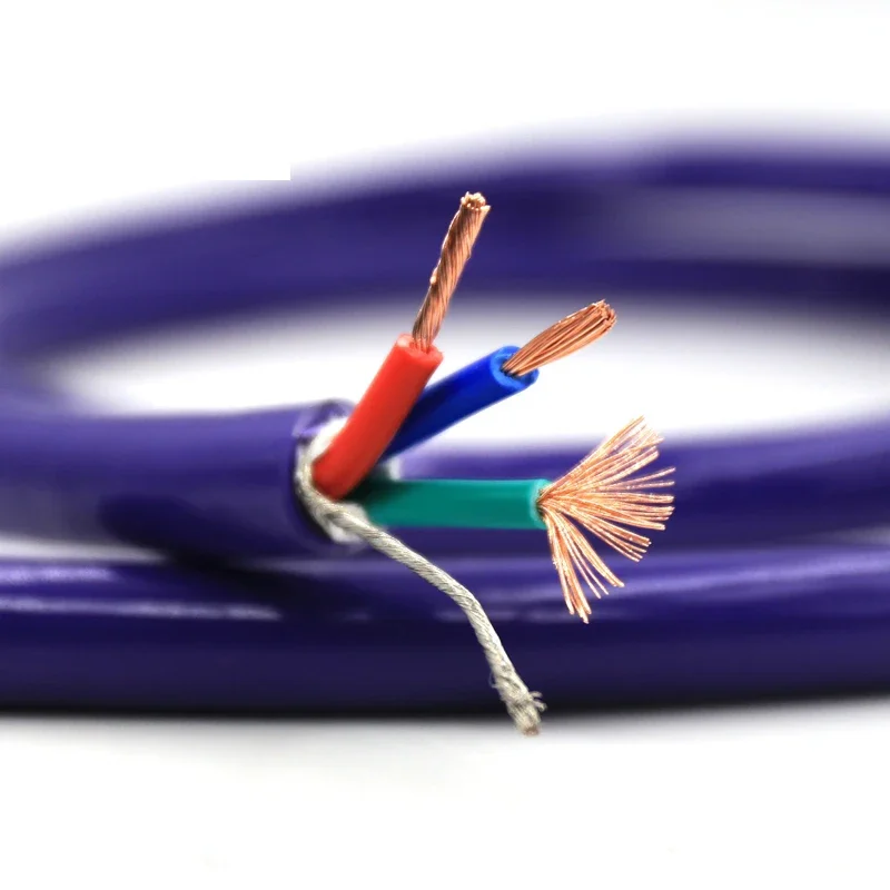 Цельный высококачественный кабель питания Schuko с вилкой европейского стандарта, шнур питания HIFI, аудиофильский европейский кабель